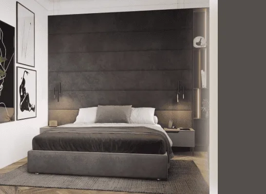 Мягкие стеновые панели горизонтальной формы на заказ по индивидуальным размерам