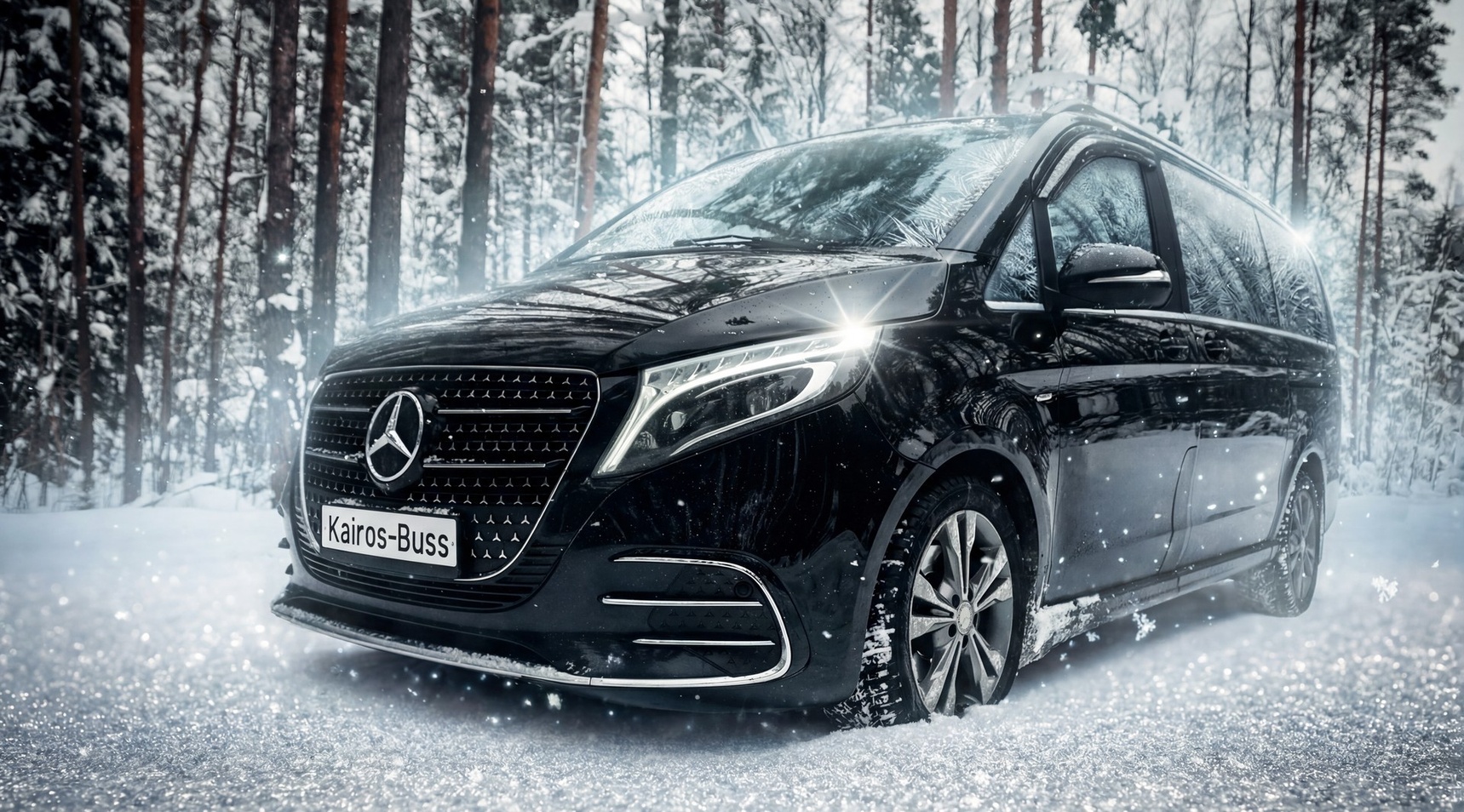 Мерседес V класс зимой