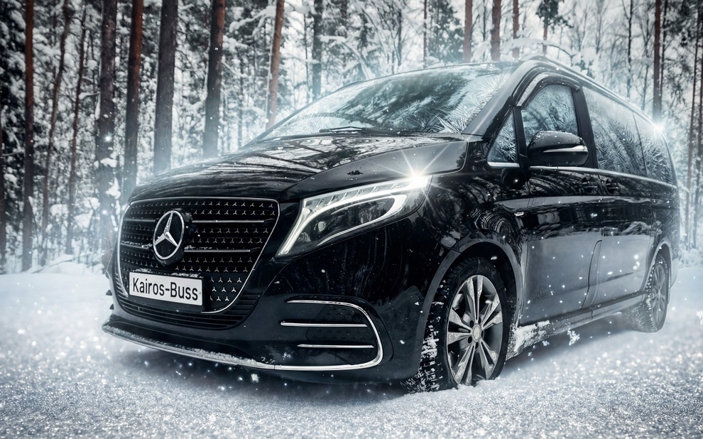Мерседес V класс зимой