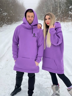 Яркое худи для горных лыж