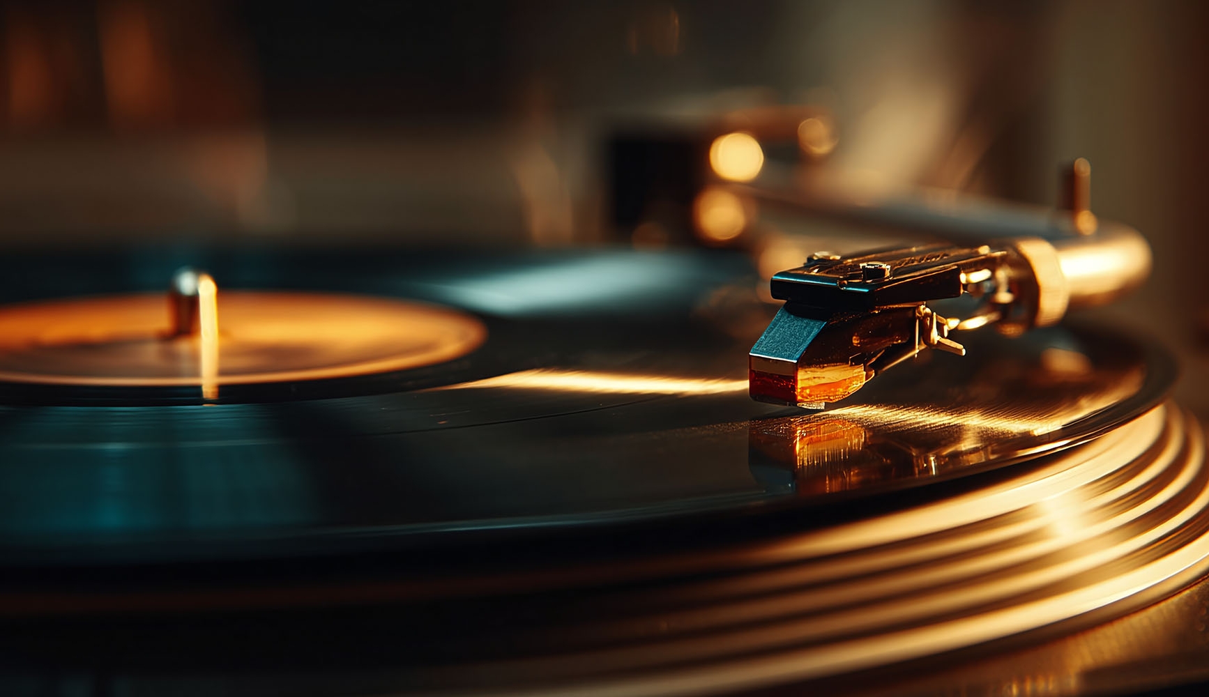 Винтажный виниловый проигрыватель символизирует высокое качество примеров моих работ в портфолио