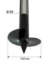 Винтовая свая 89 мм с оголовком 200х200