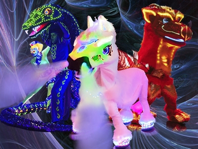 Светящиеся костюмы Тигр, Заяц и Кот