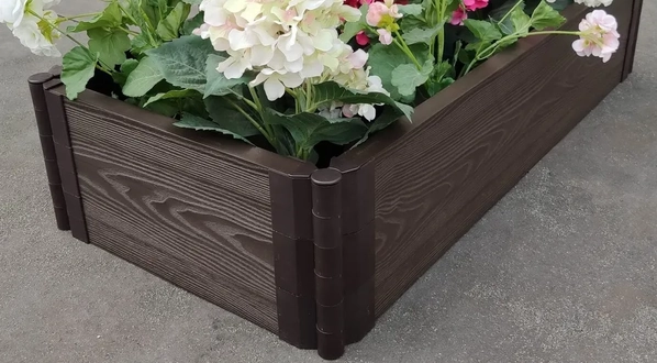 Создание фигурной грядки под углом 60° и более