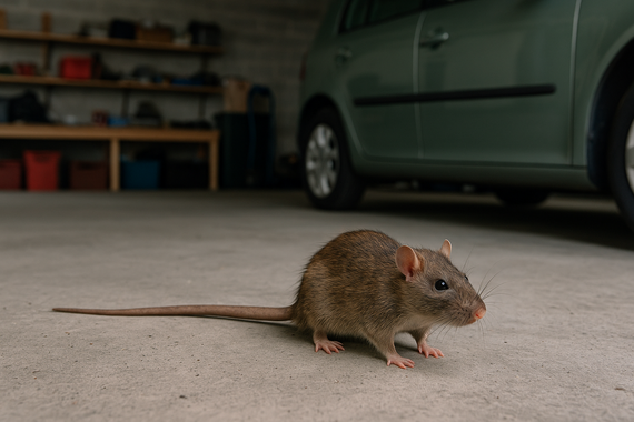 Крыса в гараже