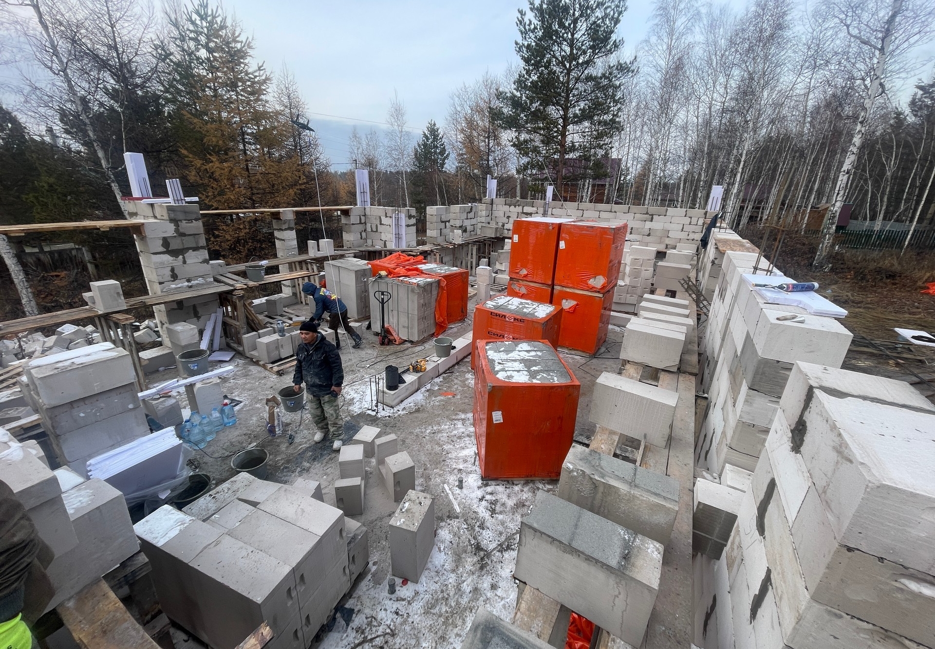 Готовый дом из газобетона