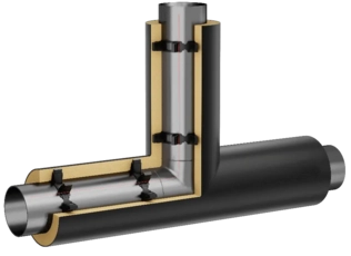 Шаровой кран в защитной оболочке ППУ в Алматы и Казахстане