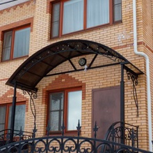 козырек над крыльцом из поликарбоната купить