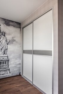 Встроенный шкаф купе на 2 двери