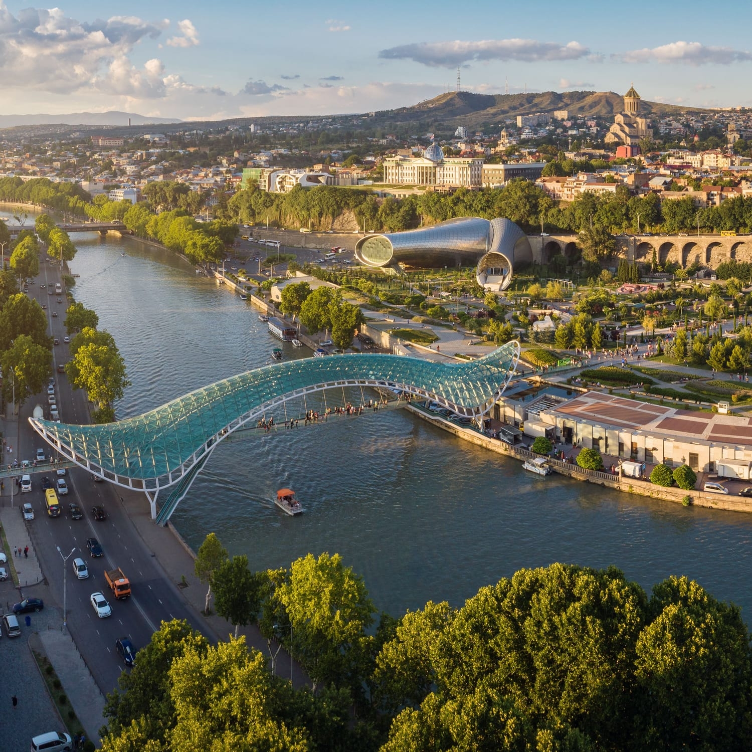 The Bridge of Peace in Tbilisi