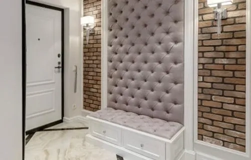 Купить мягкие стеновые панели в прихожую на заказ - МСП 41