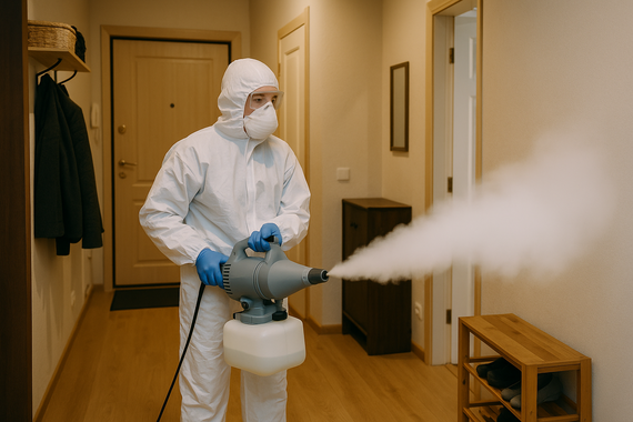 Дезинфекция коридора