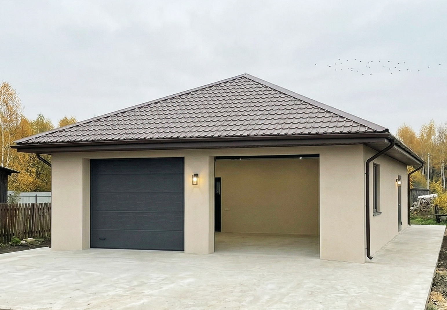 Готовый дом из газобетона