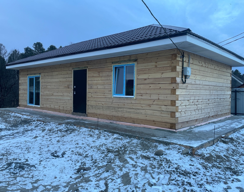 Готовый дом из газобетона