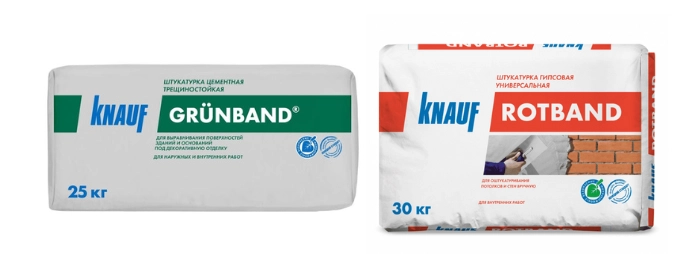 цементная и гипсовая штукатурка