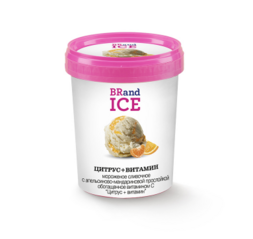 Мороженое сливочное Baskin Robbins Цитрус+витамин, ведёрко 300 гр.. дистрибьютер ООО Гермиона