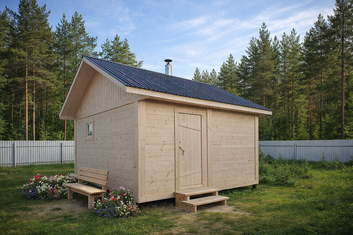 Построим баню каркасную 4х4 м. в Нижегородской области