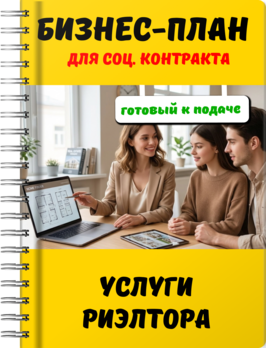 Бизнес-план для социального контракта - Услуги риэлтора