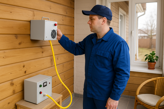 СВЧ дезинфекция на веранде