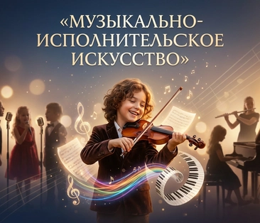 "Номинация «Музыкально‑исполнительское искусство»: мальчик играет на скрипке, девочка — на фортепиан
