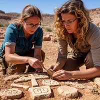 на картинке изображены женщина и мужчина. женщина передает мысли мужчине
