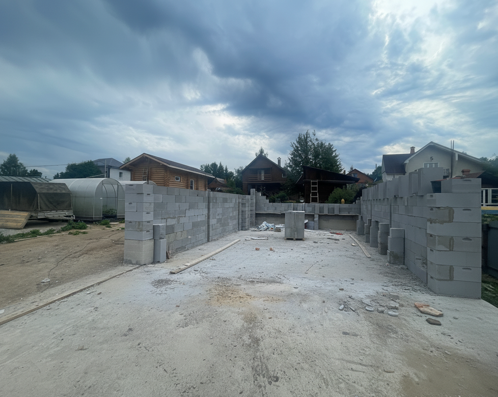 Готовый дом из газобетона