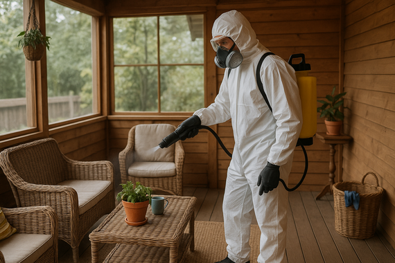 Дезинфекция веранды
