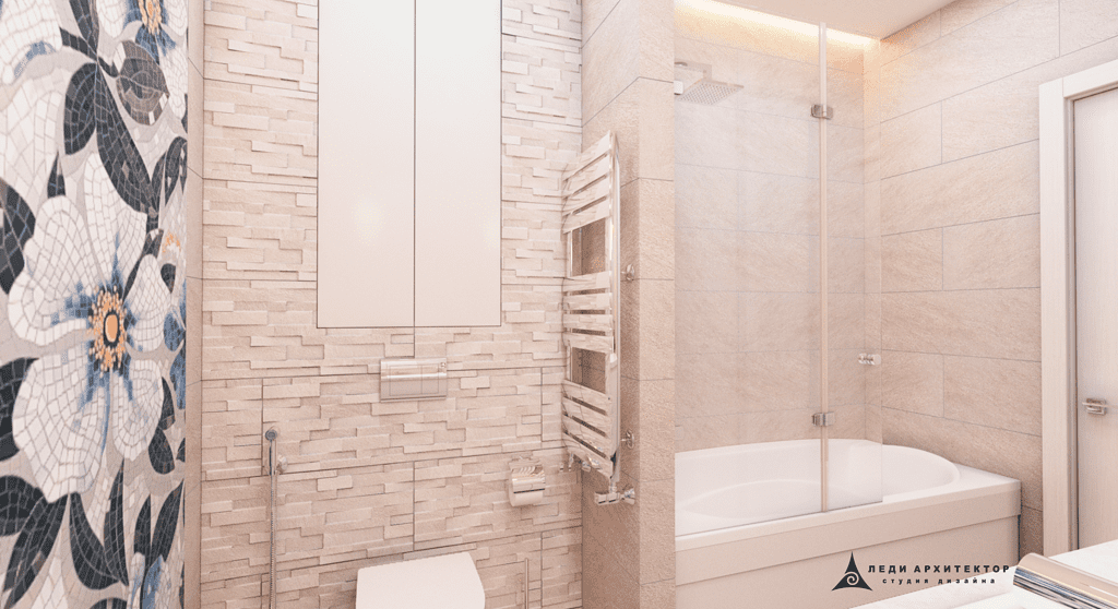 Дизайн современной ванной комнаты в ЖК Казансу