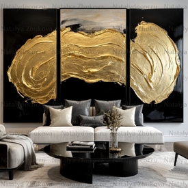 Картина из коллекции Натальи Жуковой " Black Gold Pearl "