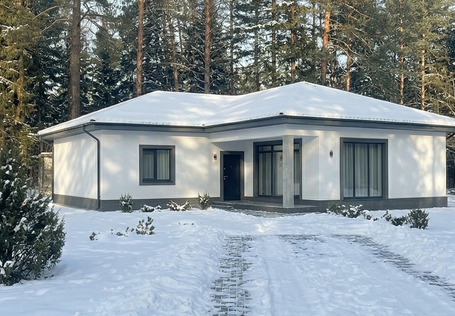 Готовый дом из газобетона