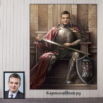 Портрет по фотографии на заказ в Москве, заказать картину по фото, подарок, портрет по фото