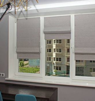 Рулонные шторы из 2 полотен