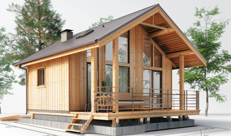 Готовый каркасно-щитовой дом с террасой и отделкой в Волжском Волгоградской области