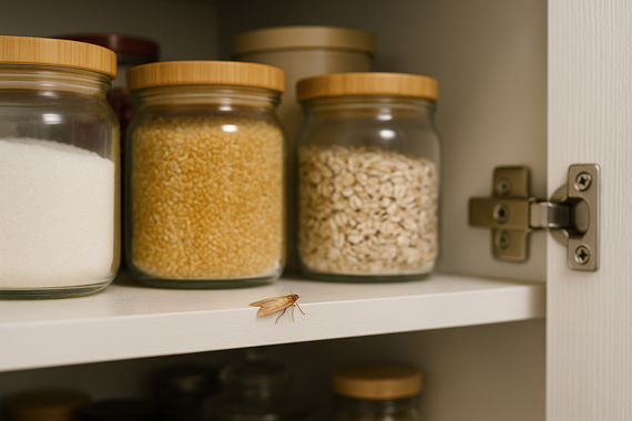 Моль на полке с крупами