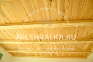 фальшбалки из лиственницы крашенные