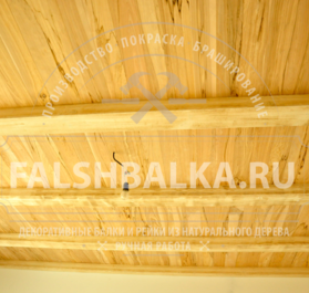 фальшбалки из лиственницы крашенные