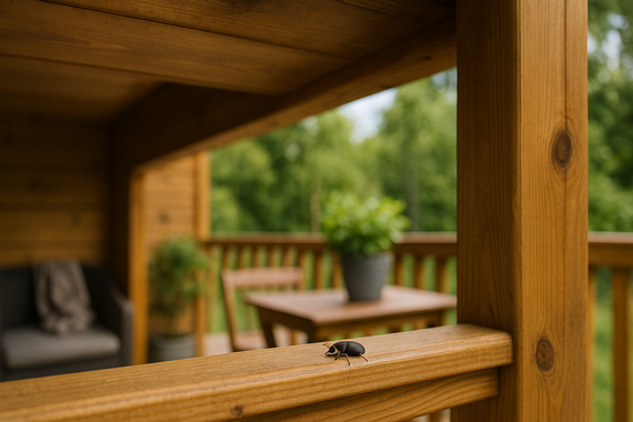 Жук в беседке