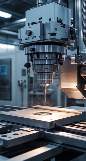 Оборудование на фундаменте в цеху