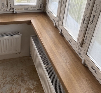 Изготовление подоконников из натурального дуба на заказ в Уфе от компании ЭкоМассивУфа