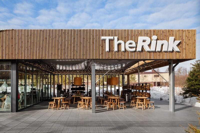 Фасад из лиственницы