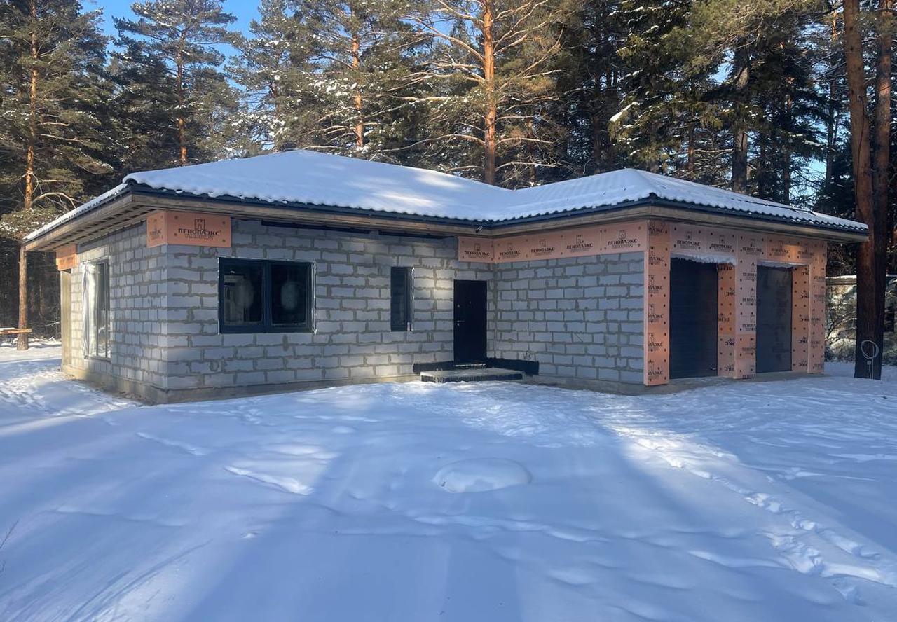 Готовый дом из газобетона