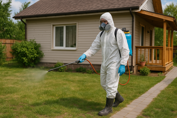 Дезинсекция участка частного дома 