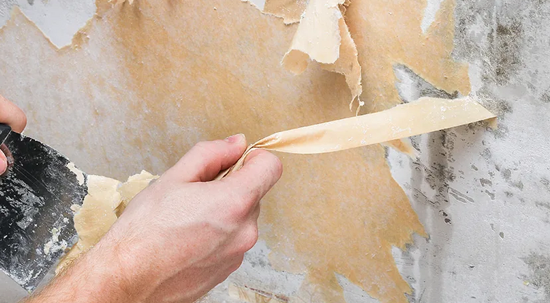 демонтаж старых обоев