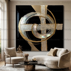 Картина из коллекции Натальи Жуковой " Black Gold Pearl "