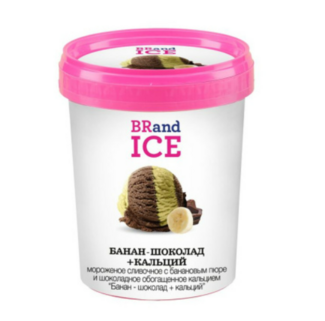 Мороженое сливочное Baskin Robbins Пинта Банан-шоколад+кальций ведёрко 300 гр. ООО Гермиона