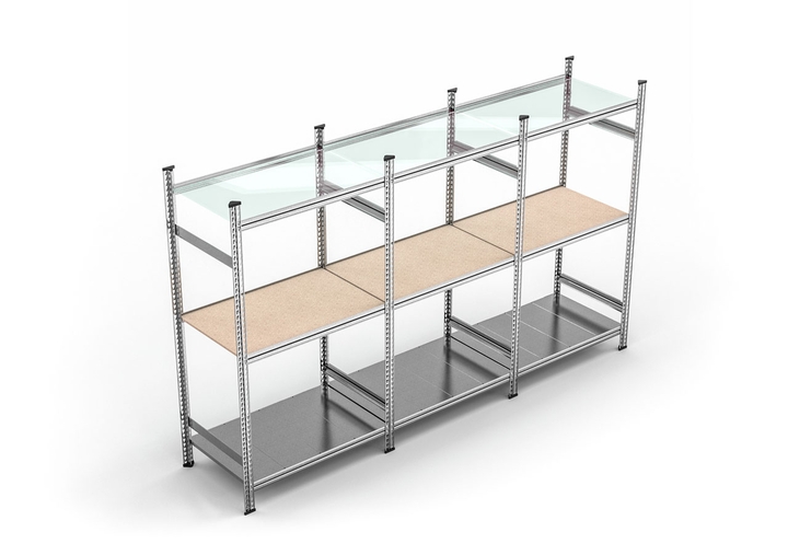 Металлические полочные стеллажи