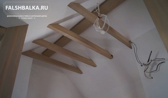 Отделка дома фальшбалками из лиственницы, Новорижское шоссе