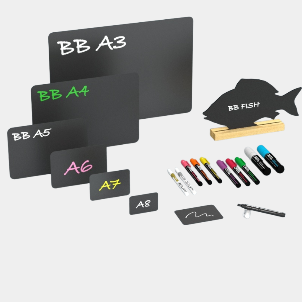 Меловые таблички и маркеры