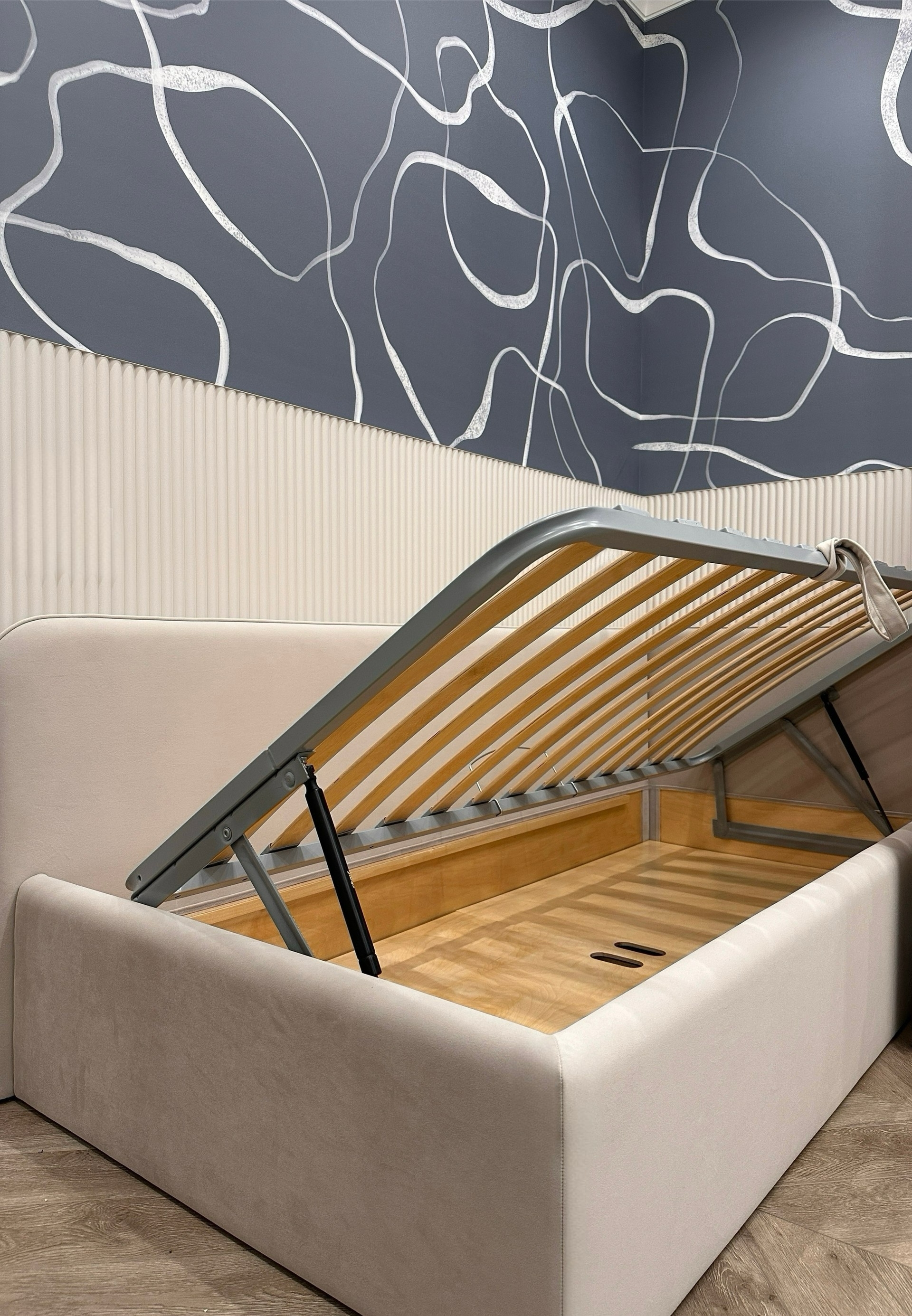 Детская кровать Перспектива с подъемным механизмом. Ателье мягкой мебели MALINO