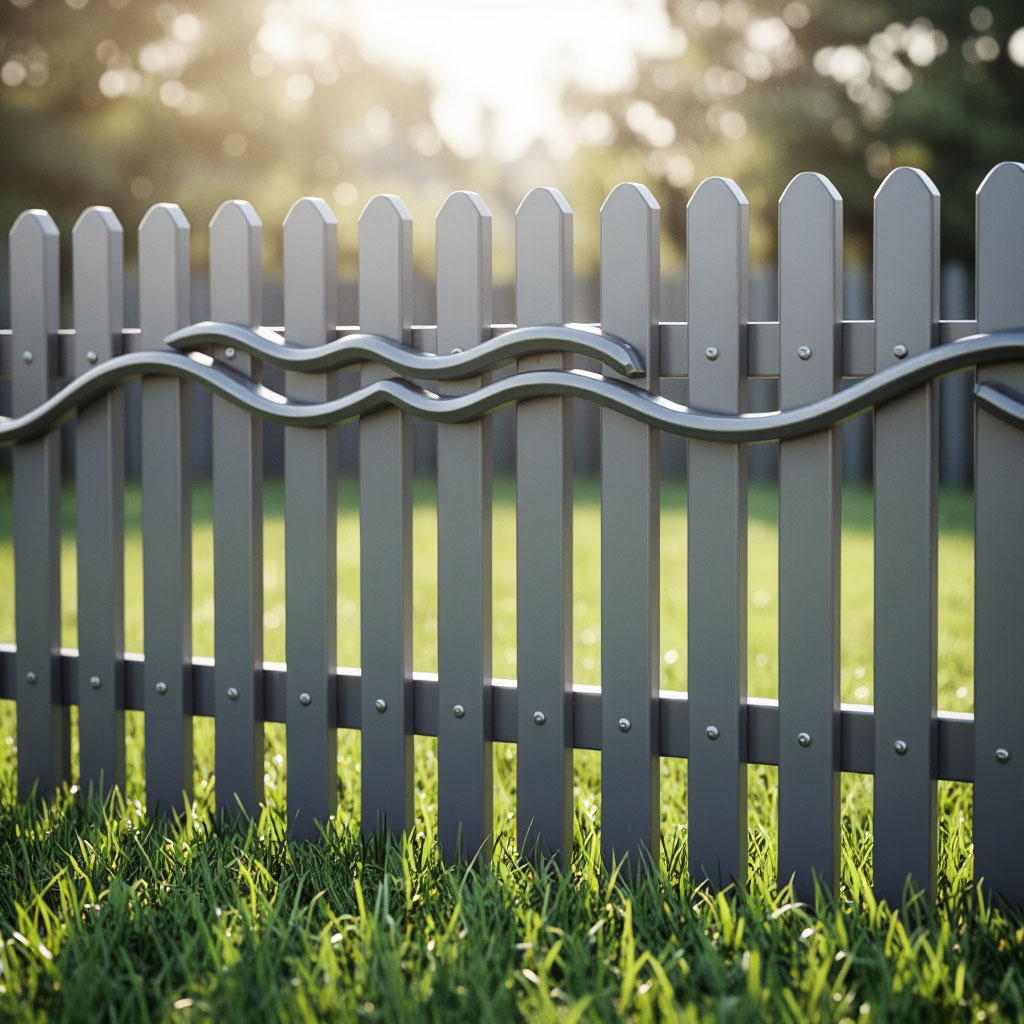 Евроштакетник с декоративной перемычкой в Егорьевске